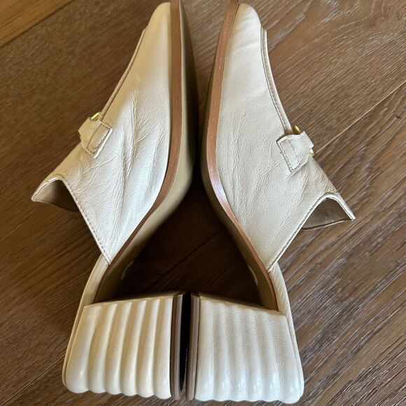 SAINT G JASMINE  OFF WHITE BLOCK HEEL MULE - Picture 12 of 13